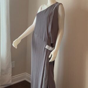 Iceberg Plisse One-Shoulder Gown